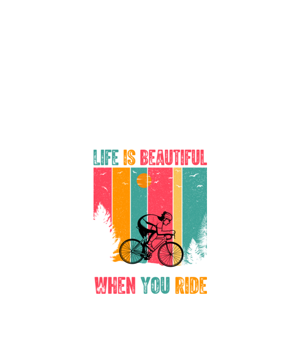 Beautiful ride model negru pe tricou