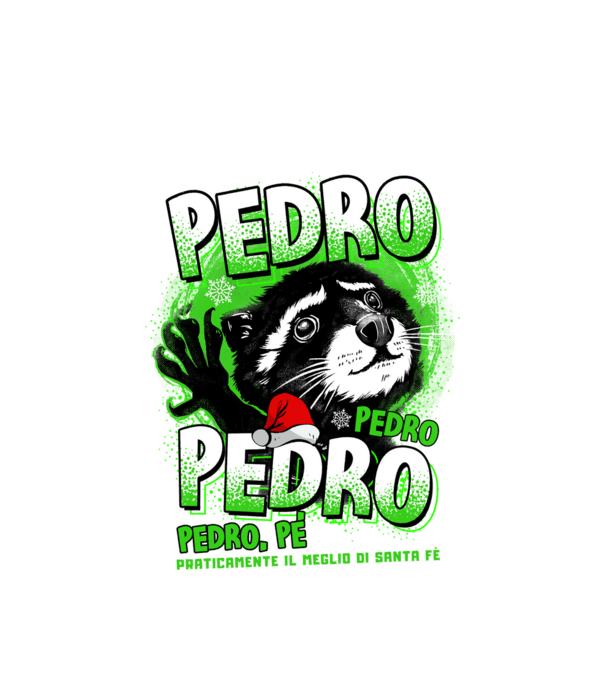 Pedro pedro christmas model alb pe tricou