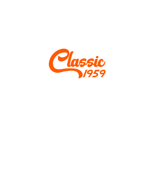 Classic 1959 model negru pe tricou