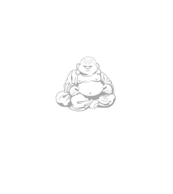 fat buddha model negru pe tricou