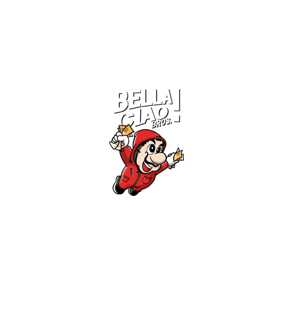 mario la casa de papel model negru pe tricou