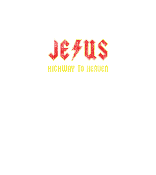 JESUS HIGHWAY TO HEAVEN model verde neon pe tricou