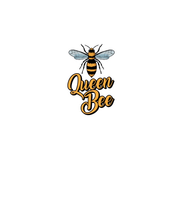Queen Bee model albastru regal pe tricou