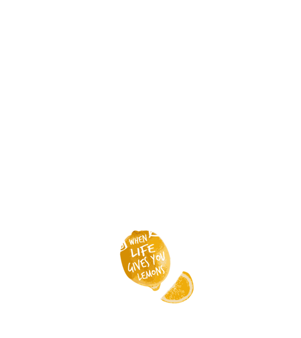 When life gives you lemons... model negru pe tricou