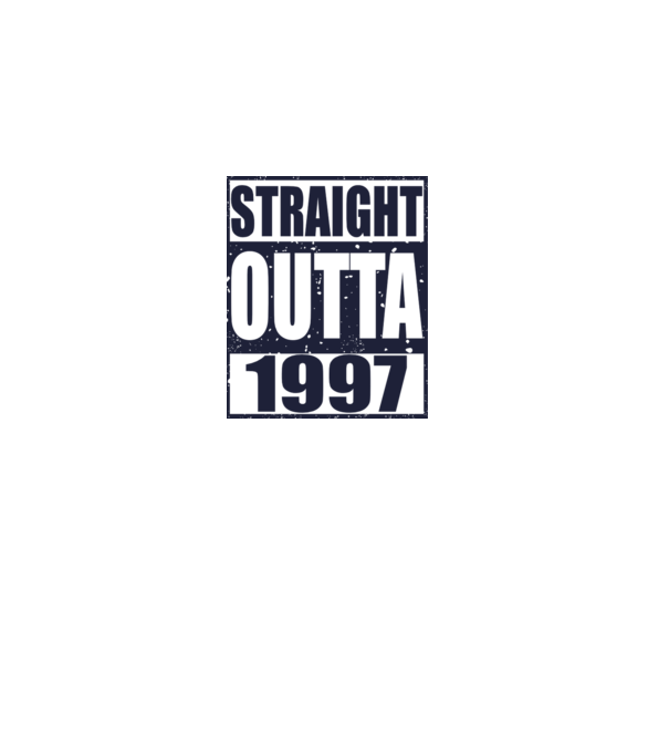 Straight Outta - 1997 model gri pe tricou