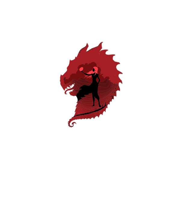 The Dragon model alb pe tricou