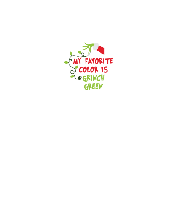Grinch Green model negru pe tricou