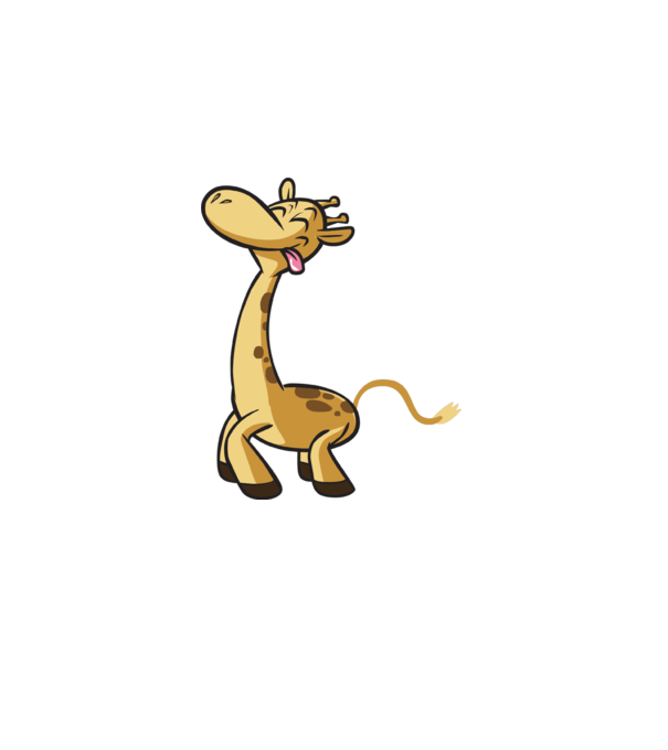 Giraffe model albastru închis pe tricou