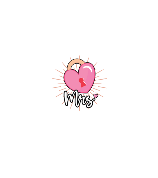 Mrs key to the heart model negru pe tricou