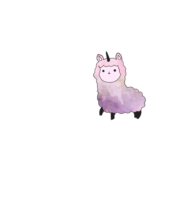 Llamacorn cutie model galben neon pe tricou