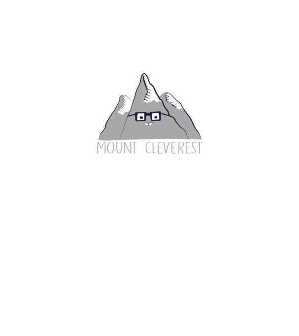 Mount cleverest model negru pe tricou
