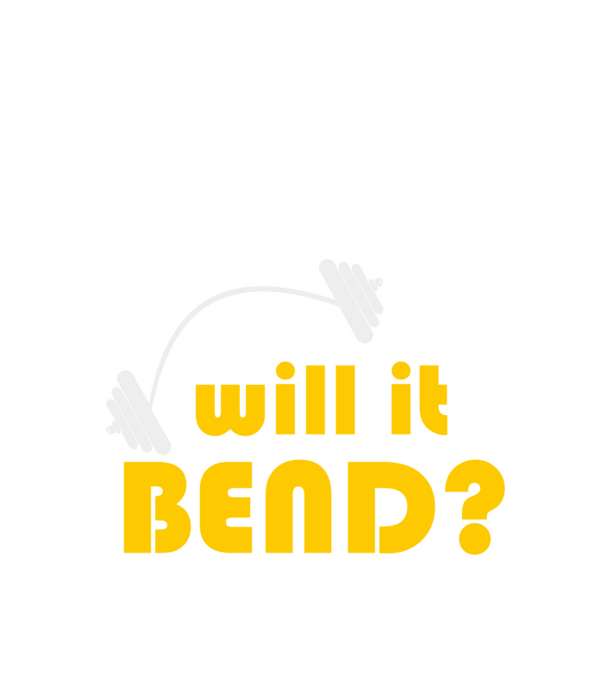 Will it bend model negru pe tricou