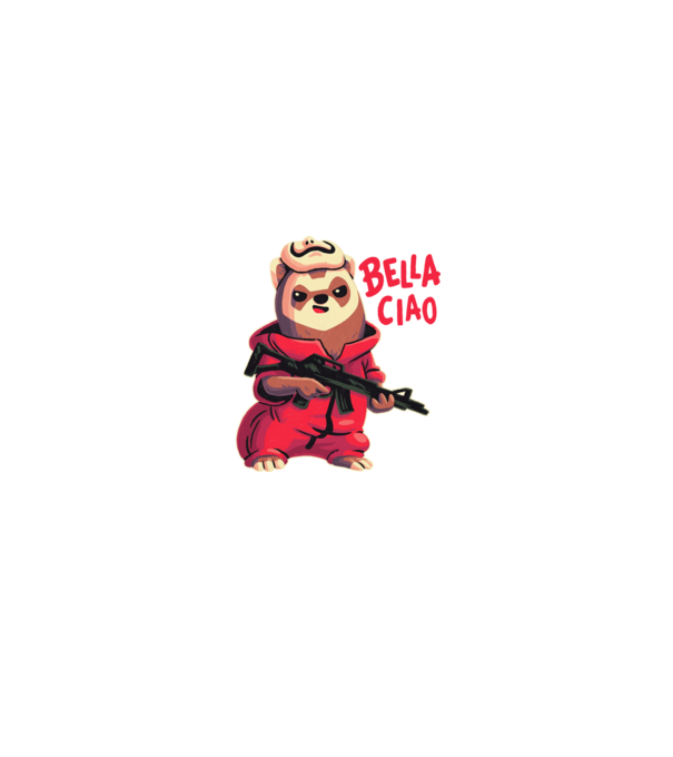 bella ciao rebel model negru pe tricou