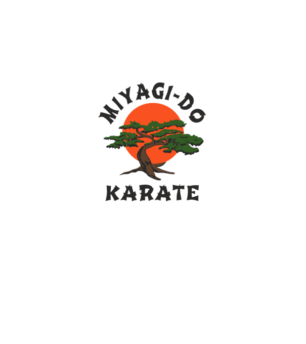 Miyagi-do karate cobra kai model alb pe tricou