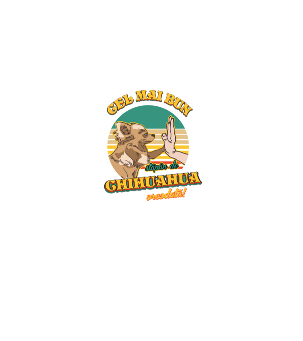 Cel mai bun stăpân de Chihuahua vreodată! model albastru jeanși pe tricou