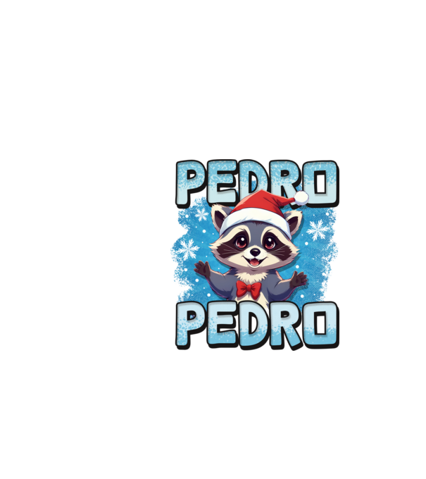 Pedro pedro retro xmas model negru pe tricou