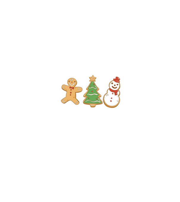 christmas cookies model negru pe tricou