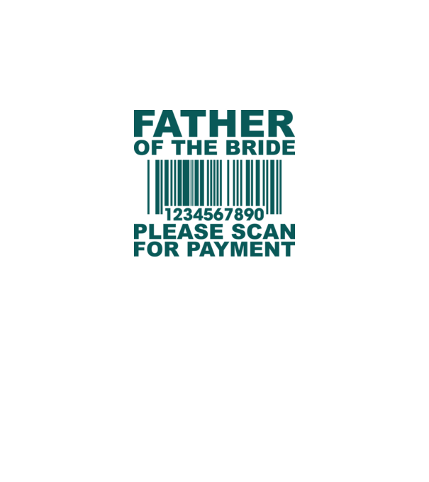 Father of the bride model alb pe tricou