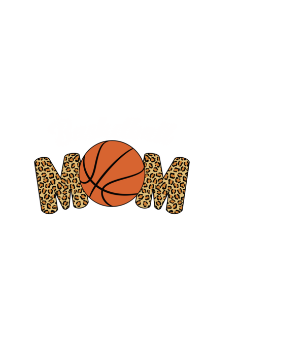 Basketball Mom model negru pe tricou