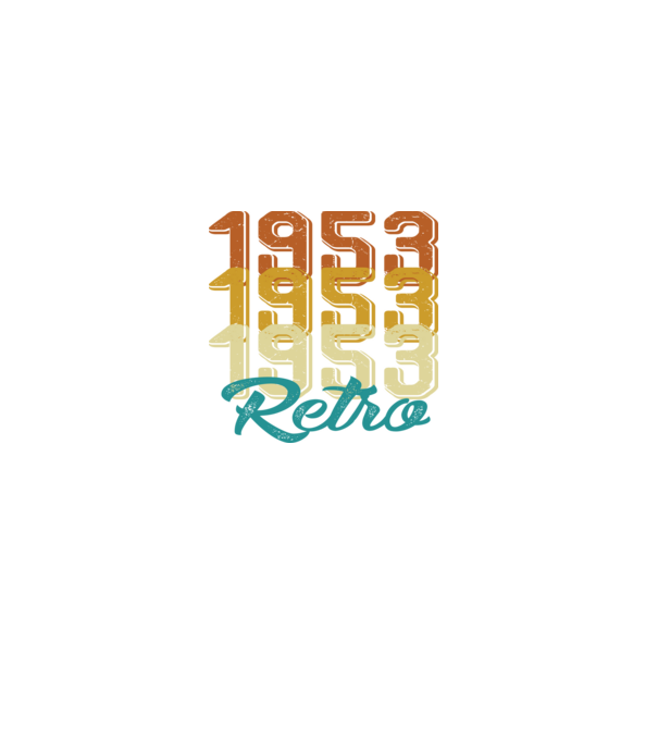 Retro 1953 model negru pe tricou