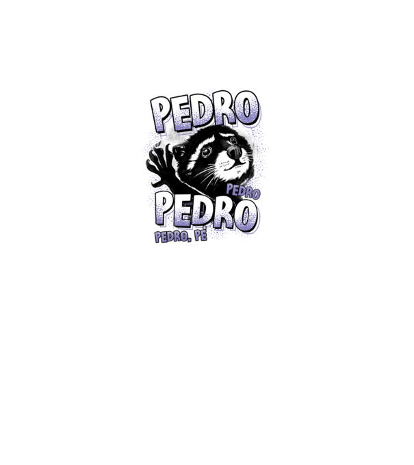 PEDRO PEDRO PEDRO model negru pe tricou