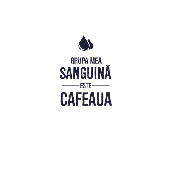 Grupa mea sanguină este cafeaua model gri pe tricou