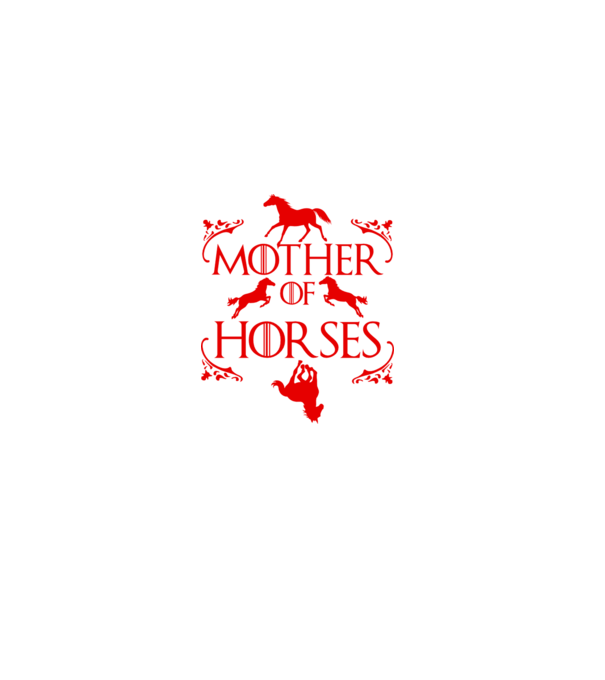 Mother of Horses model negru pe tricou
