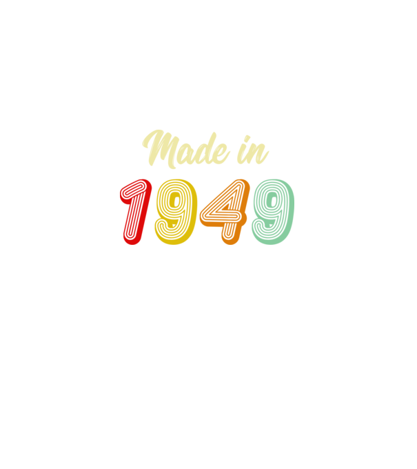 made in 1949 retro model negru pe tricou