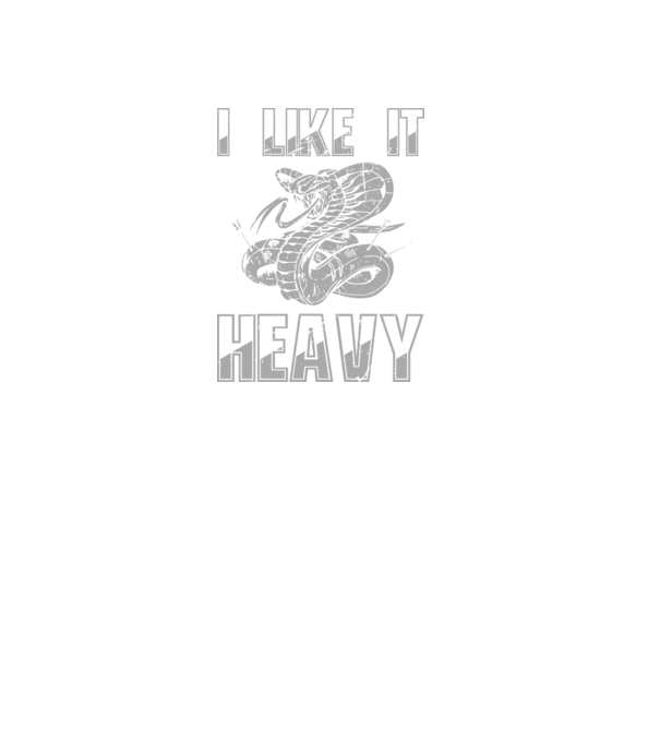 I like it heavy model negru pe tricou
