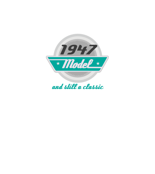 Model and still a classic - 1947 model verde neon pe tricou
