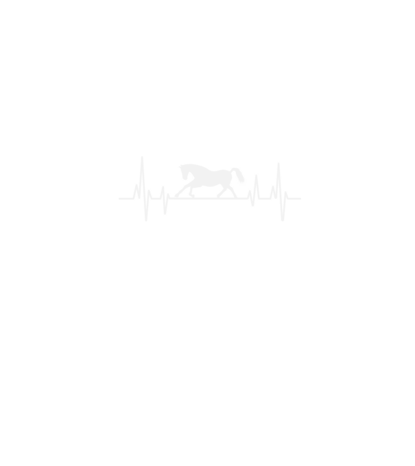 horse heartbeat model negru pe tricou