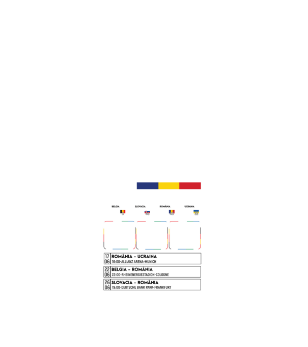 Fotbal Calendar Euro 2024 model alb pe tricou