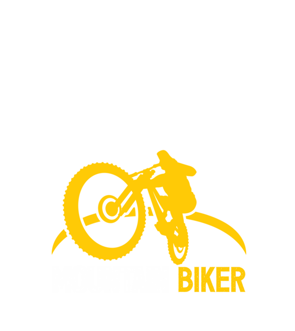mountain biker model negru pe tricou