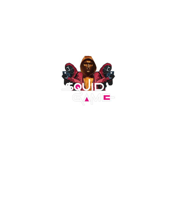 squid game poster model negru pe tricou