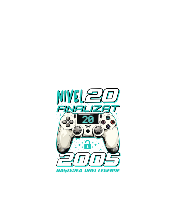 Nivel finalizat 20 2005 model negru pe tricou