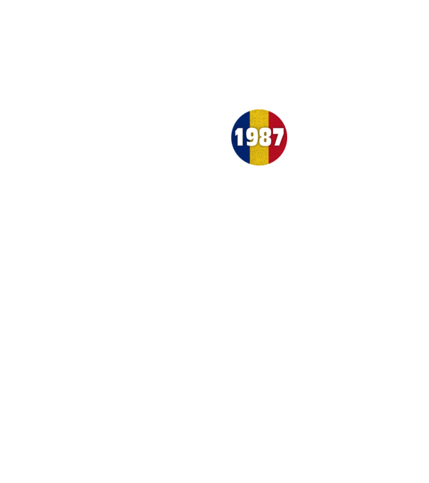 Made in 1987 model negru pe tricou