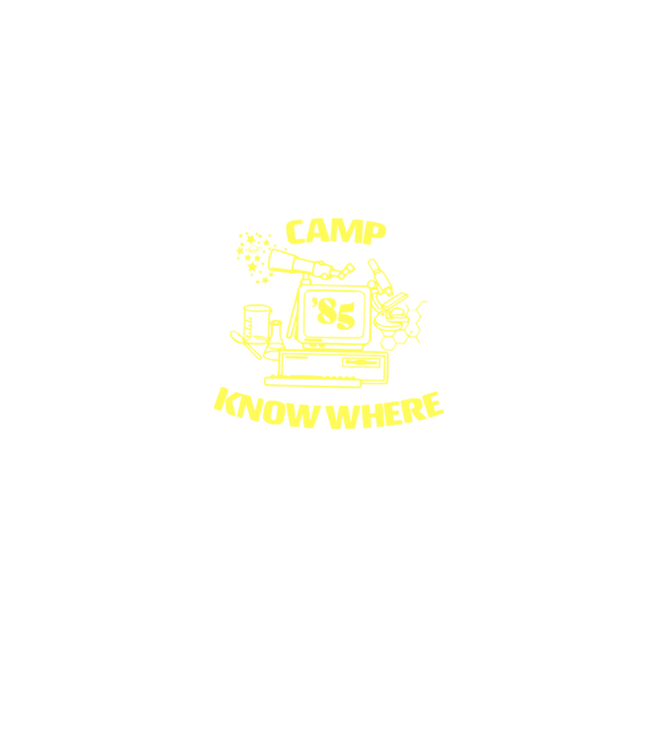 camp nowhere 85 stranger things model negru pe tricou