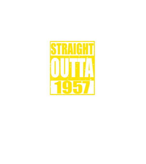 Straight Outta - 1957 model albastru închis pe tricou