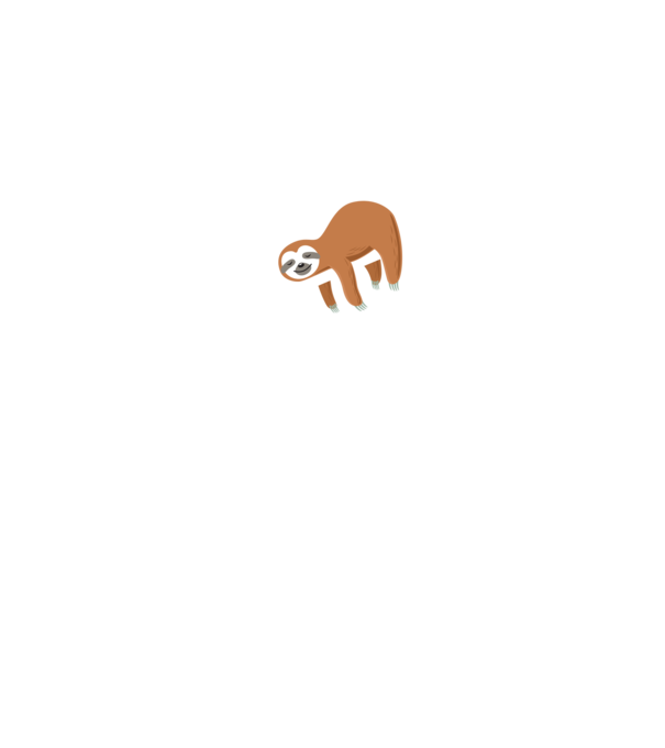 Just do it later sloth model negru pe tricou