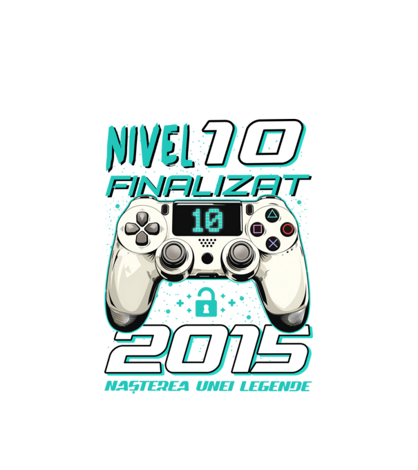 Nivel finalizat 10 2015 model alb pe tricou