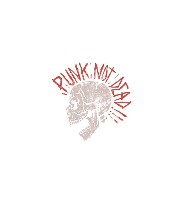 Punk Not Dead model negru pe tricou