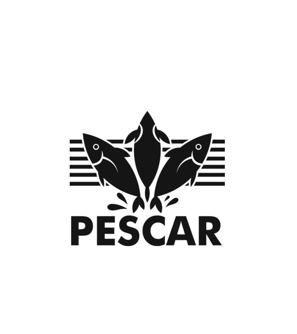 Pescar original model alb pe tricou