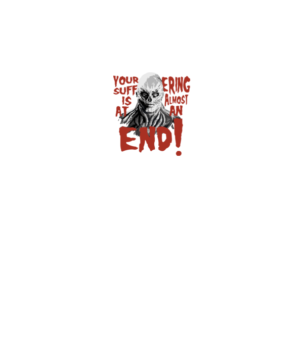 vecna your suffering is almost at an end model negru pe tricou
