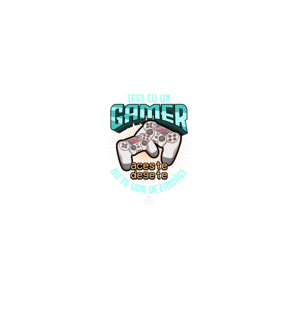 Ieși cu un gamer - aceste degete nu te vor dezamăgi model negru pe tricou