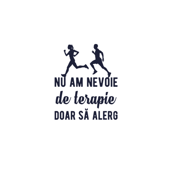 nu am nevoie de terapie, doar să alerg model dusty pink pe tricou