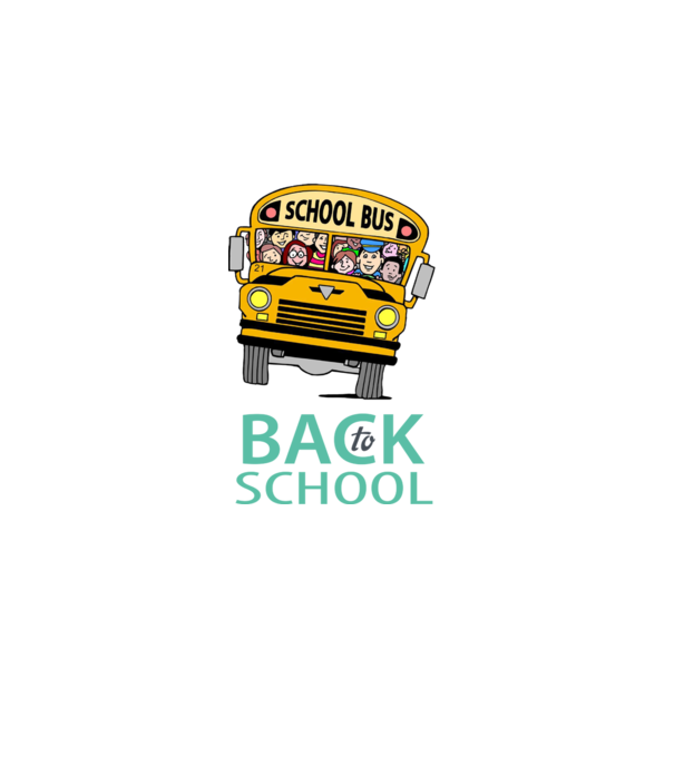 Back to school bus model negru pe tricou