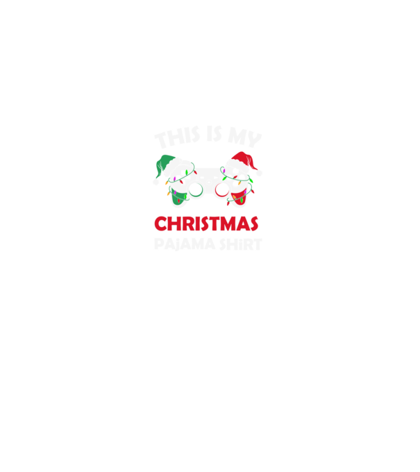 This is my christmas pajama model negru pe tricou