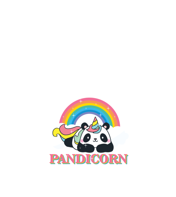 PANDICORN model nisipiu pe tricou