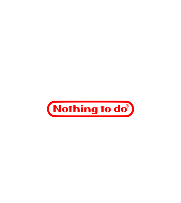 Nothing to do model alb pe tricou