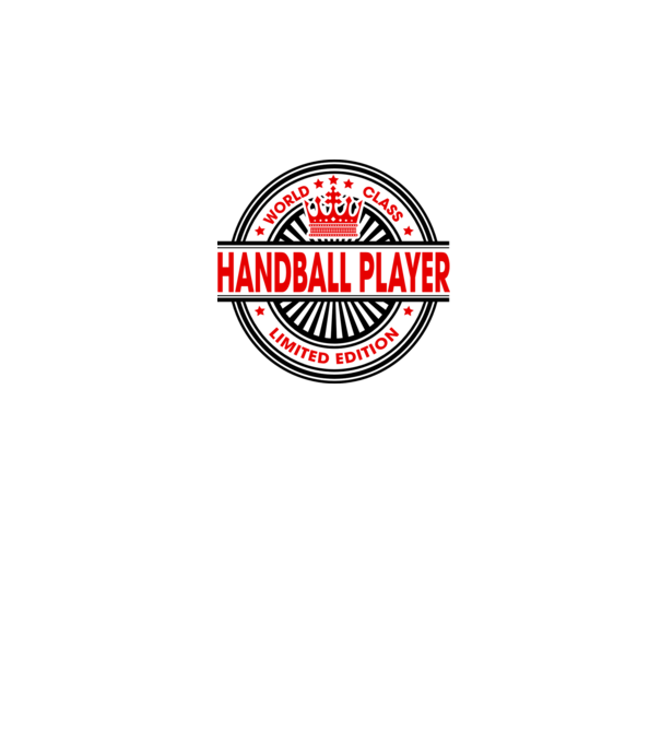 World class HANDBALIST model alb pe tricou
